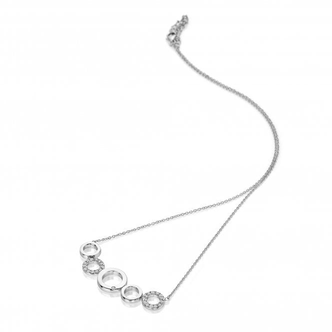 Hot Diamonds Silver Balance White Topaz Necklace DN164