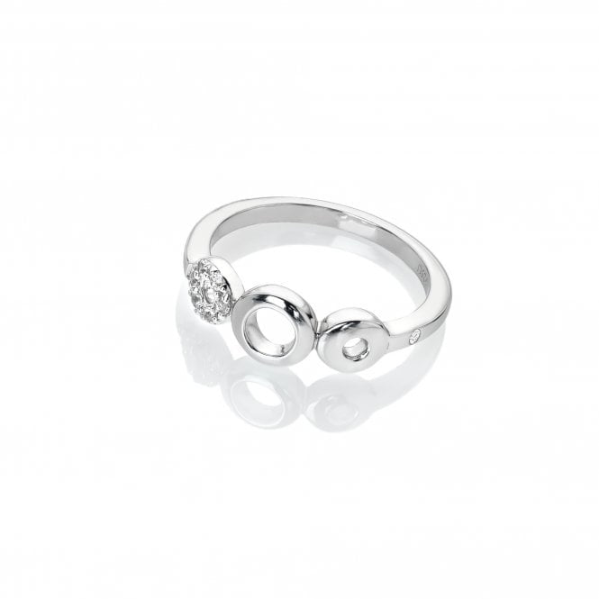 Hot Diamonds Silver Balance White Topaz Ring DR243