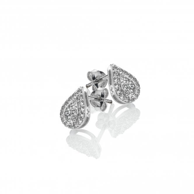 Hot Diamonds Glimmer White Topaz Stud Earrings DE736