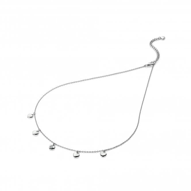 Hot Diamonds Silver Heart Choker DN160