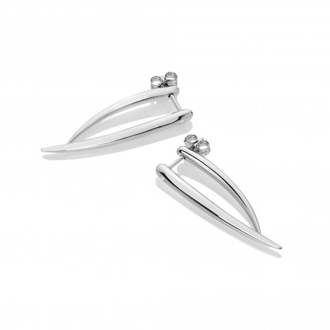 Hot diamonds Silver Reflect Statement Earrings DE715