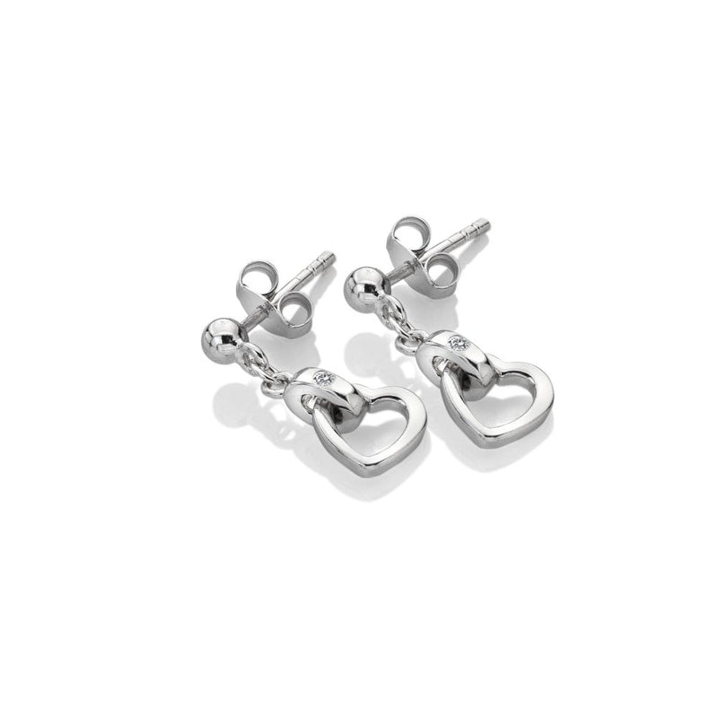 HOT DIAMONDS Trio Heart Earrings DE704