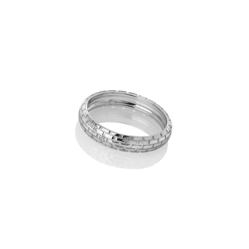 Hot Diamonds Silver Woven Ring DR234