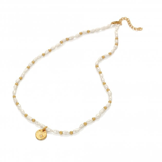 Hot Diamonds Calm Pearl Lunar Necklace DN158