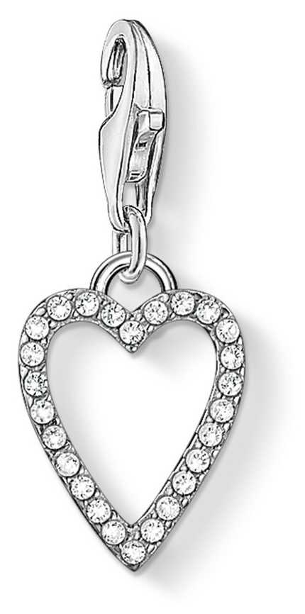 Thomas Sabo Charm Pendant Heart Grey 1761-051-14