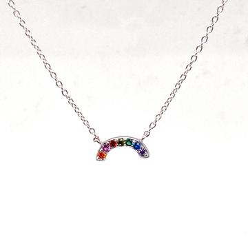Daydream Sterling Silver Rainbow Necklace