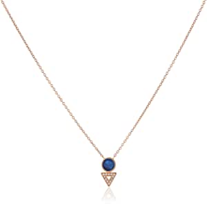 Fossil Women's Blue & Rose Necklace JF03013791
