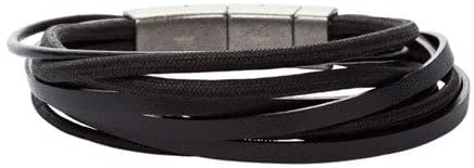 Fossil Men's Black Bracelet JF86182040