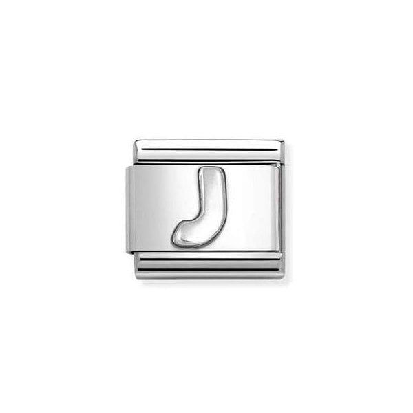 Nomination Composable Classic Link, Letter J Silver 330113/10