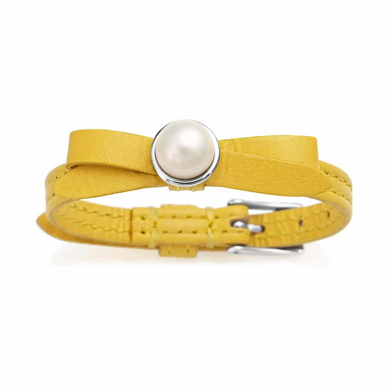 Jersey Pearl Bleu Joli Bracelet JOLI-CY - Yellow