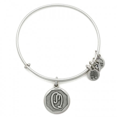 ALEX AND ANI Initial 'Q' Charm Bangle A13EB14QS