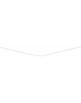 Silver Curb Chain With Extender 41+5cm N2326