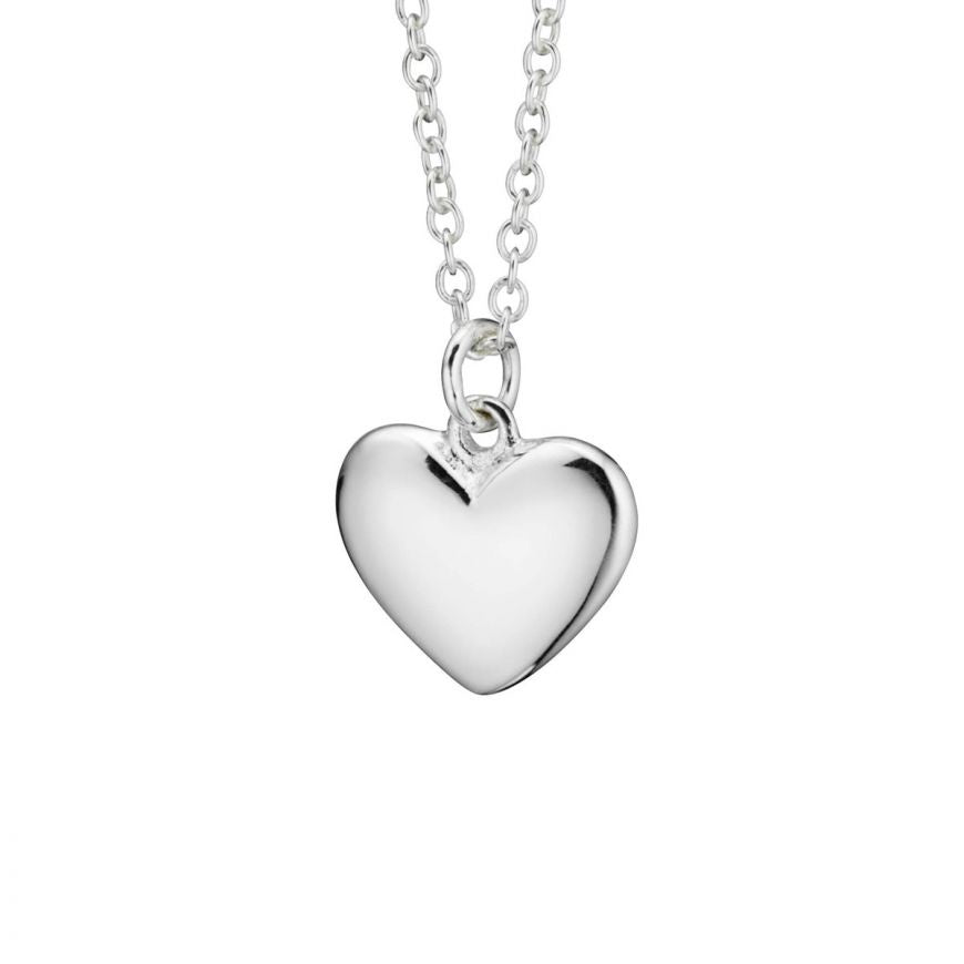 Small Puffed Heart Necklace N3761