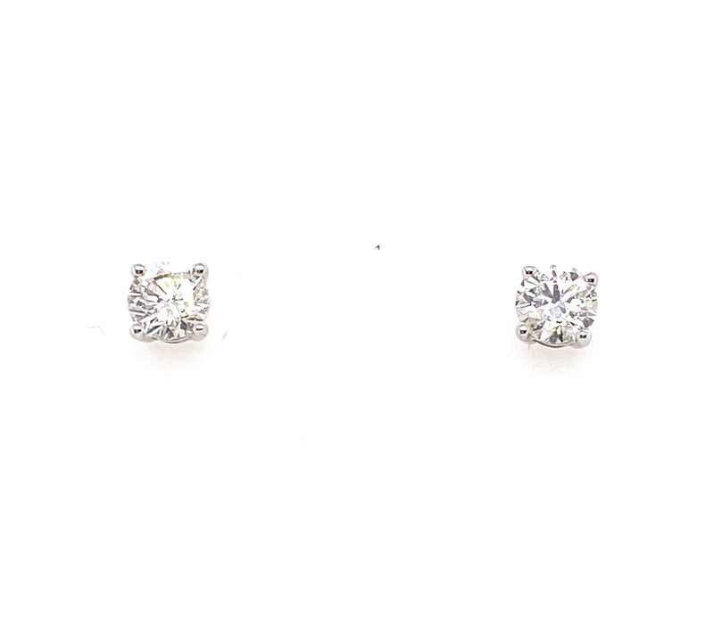 18ct White Gold Diamond Stud Earrings 1.20ct