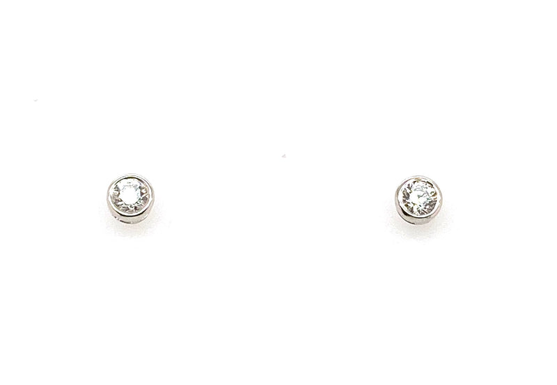 18ct Solitaire Diamond Earrings 0.25ct