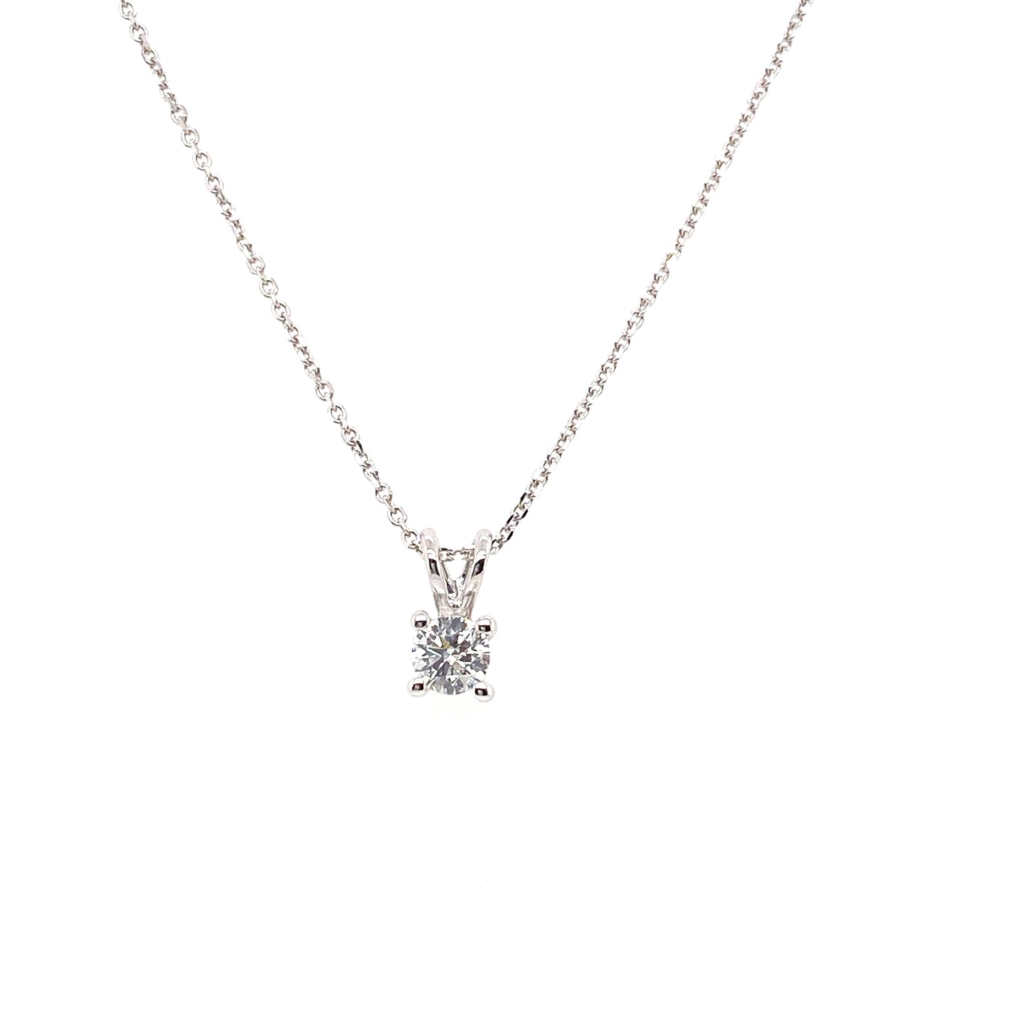 9ct Gold Diamond Solitaire Pendant