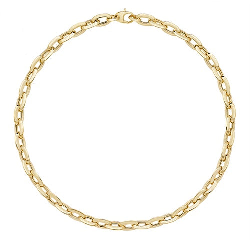 9ct Yellow Gold Ladies 17'' Fancy Necklet