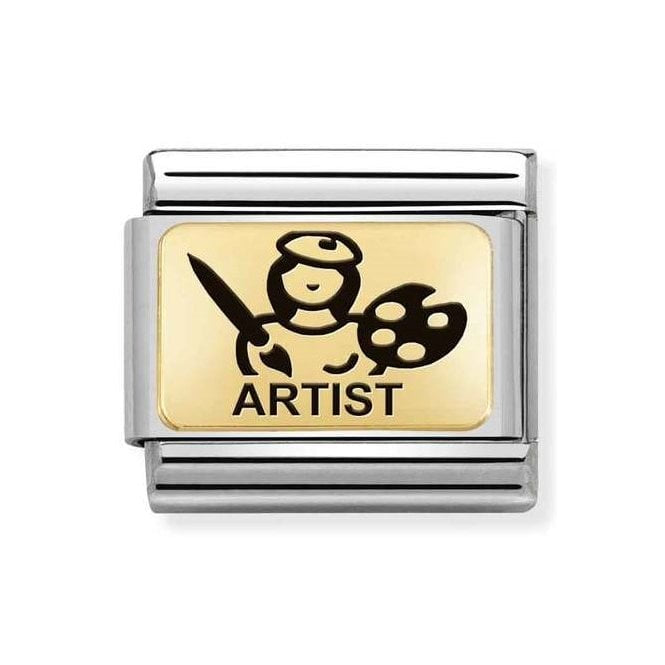 Nomination Gold Artist Charm 030166-10