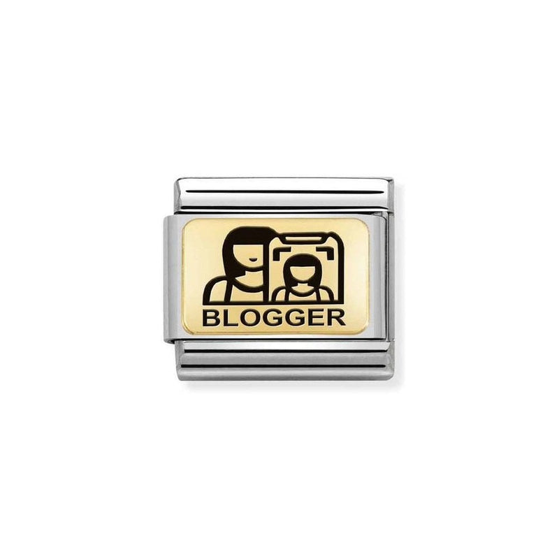 Nomination Gold Blogger charm 030166-08