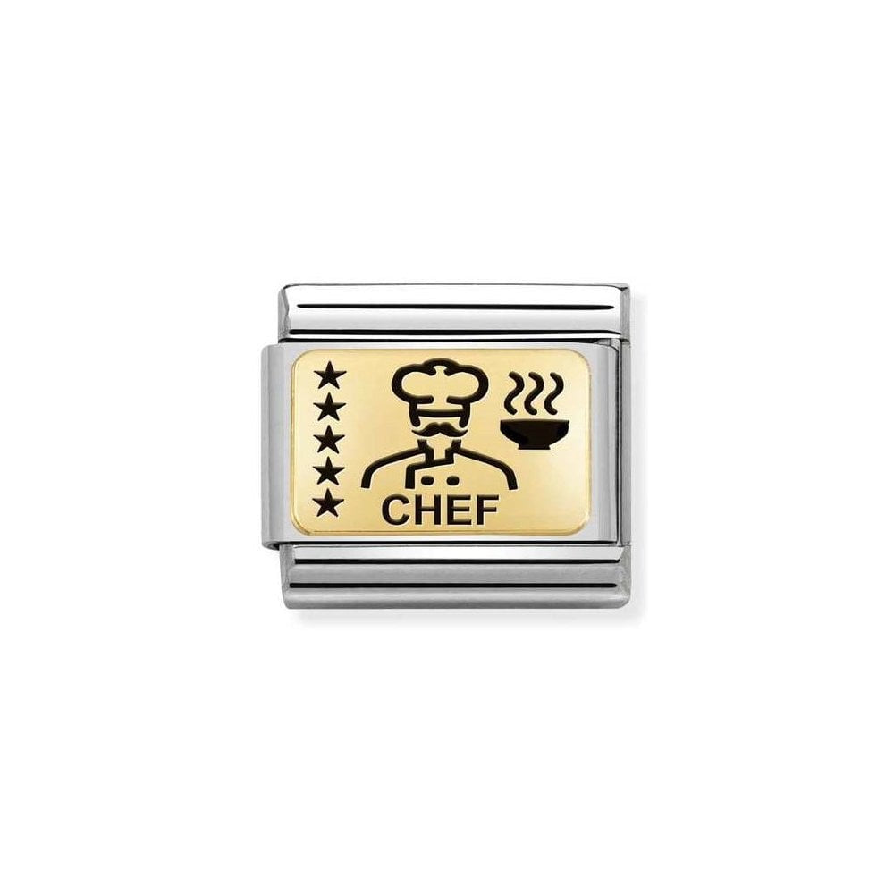 NOMINATION Gold Chef Charm 030166-28