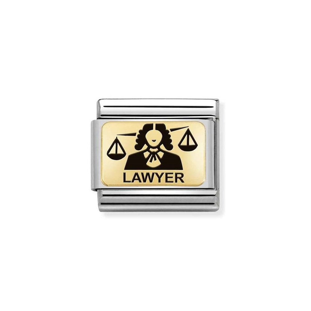 NOMINATION Gold Lawyer Charm 030166-25