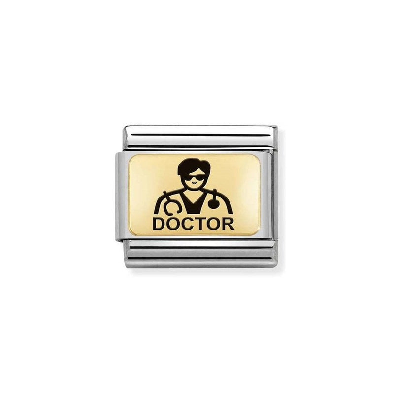 Nomination Gold Doctor (Him) Charm 030166-14