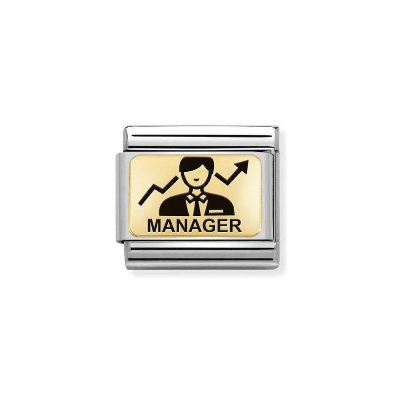 Nomination Gold Manager (Him) Charm 030166-23