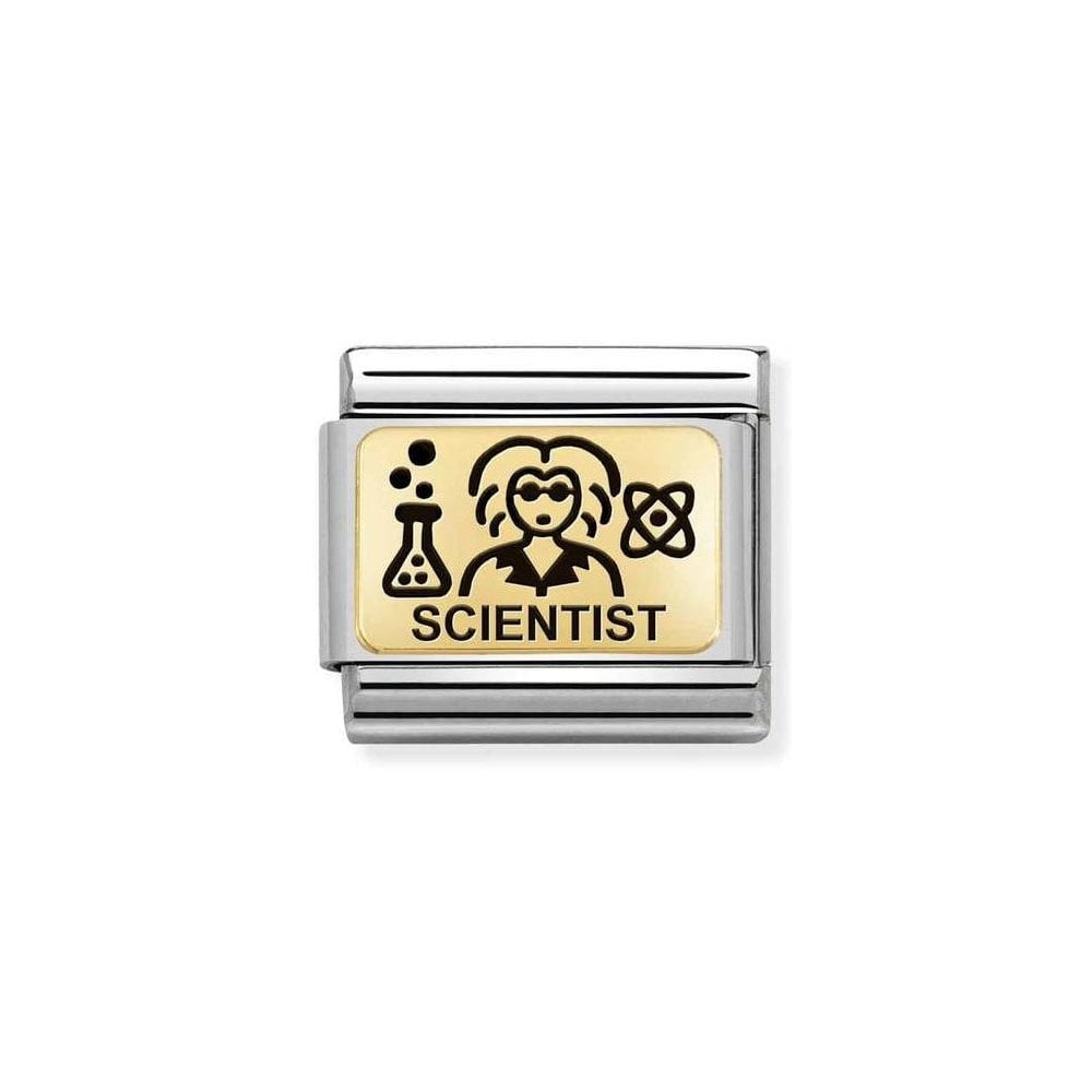 NOMINATION Gold Scientist Charm 030166-27