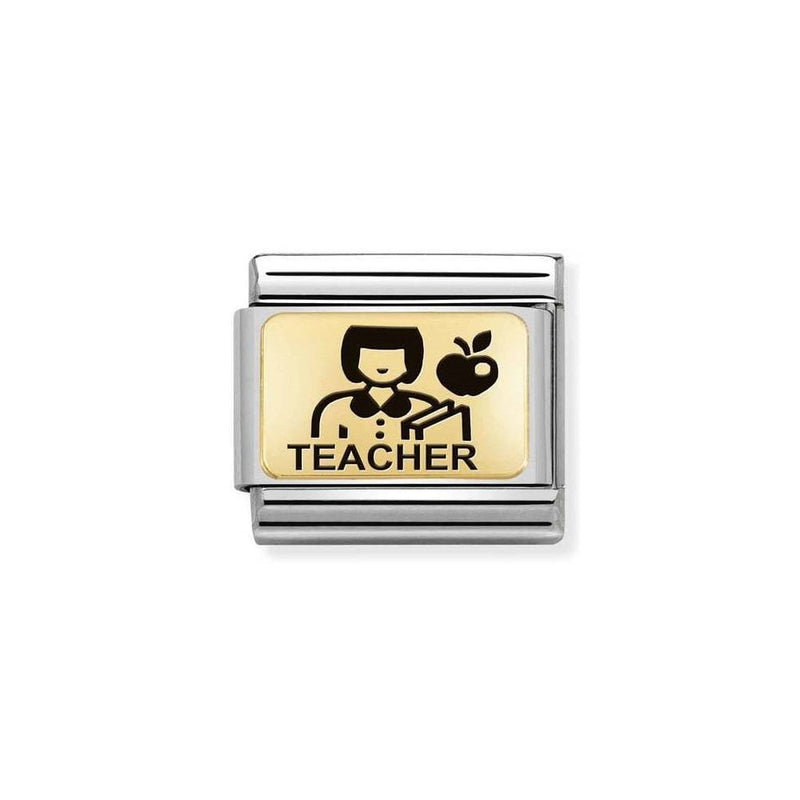 Nomination Gold Teacher Charm 030166-26