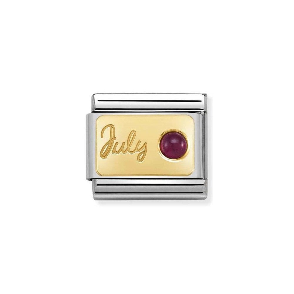 NOMINATION gold July Ruby Charm 030519-07