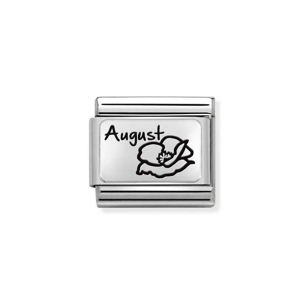 NOMINATION Silver Flower August Charm 330112-20