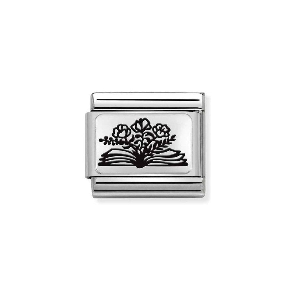 NOMINATION Book Flowers Charm 330111-27