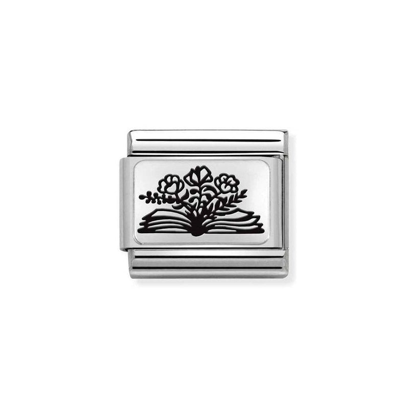 Nomination Book Flowers Charm 330111-27