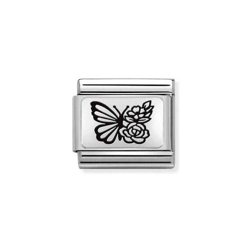 Nomination Butterfly Flowers Charm 330111-22