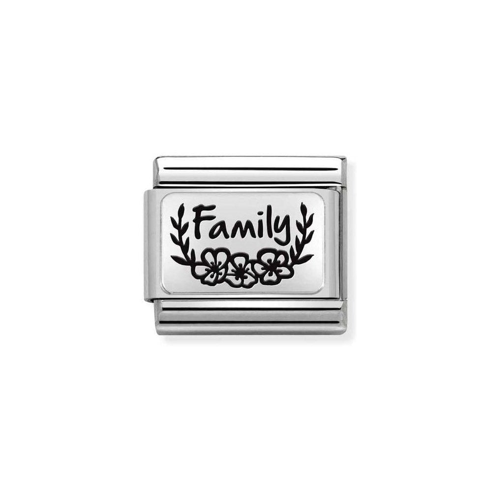 NOMINATION Silver family Flowers Charm 330111-33