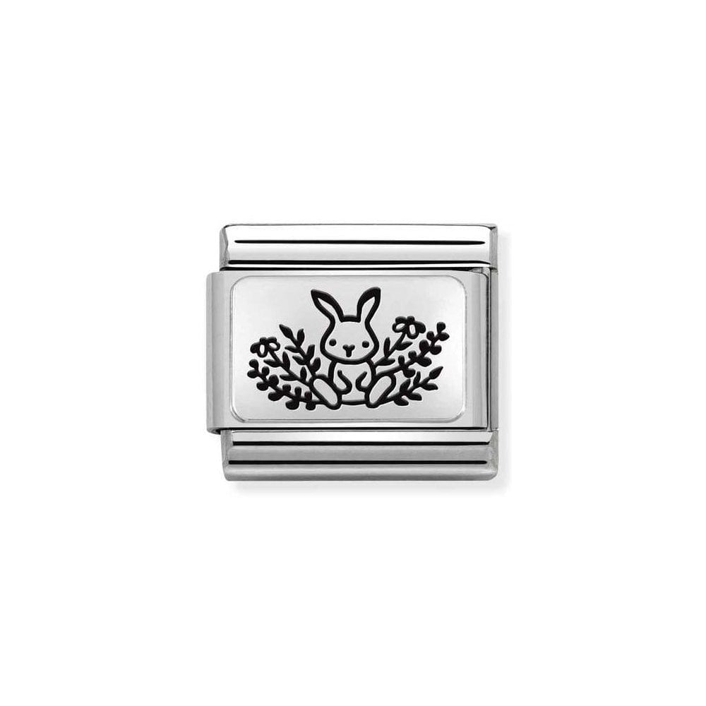 NOMINATION Rabbit Flowers Charm 330111-20