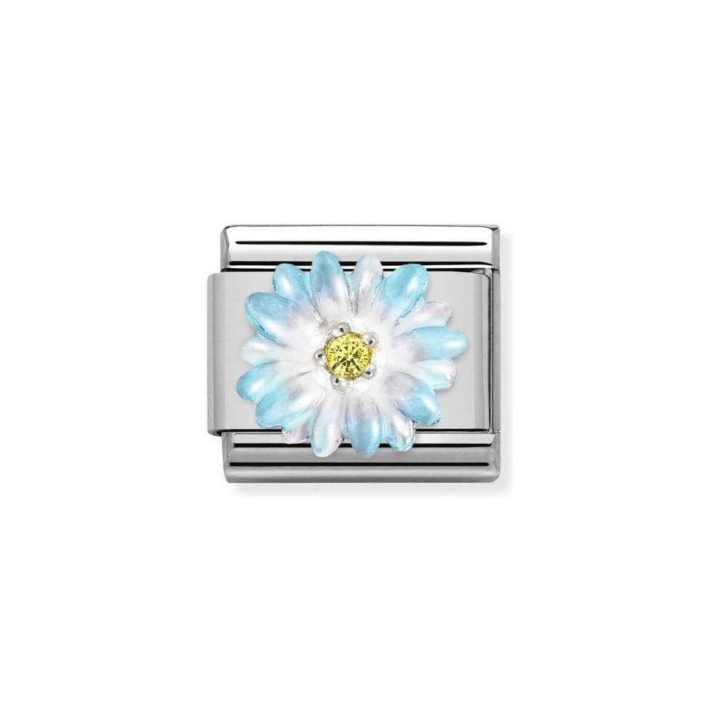 NOMINATION Light Blue Flower Charm 330321-06