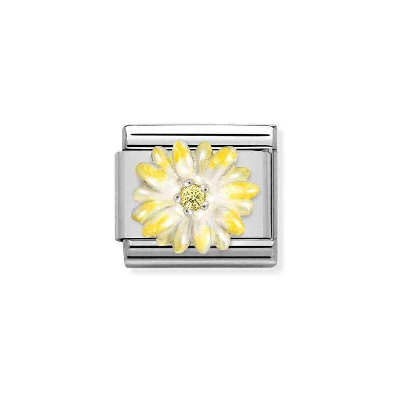 Nomination Yellow Flower Yellow CZ Charm 330321-04