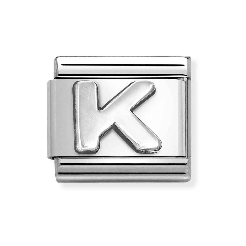 NOMINATION CLASSIC Silvershine Letter "K" Charm 330113/11