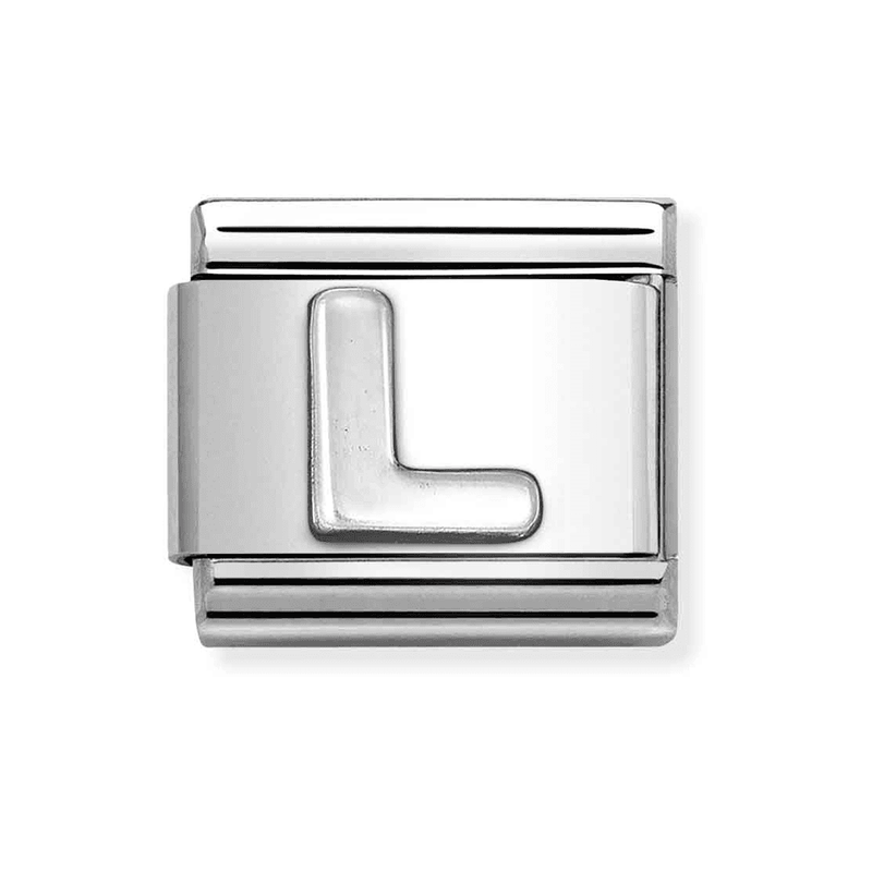 NOMINATION CLASSIC Silvershine Letter "L" Charm 330113/12