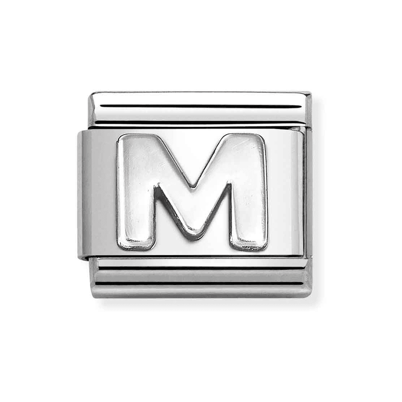 NOMINATION CLASSIC Silvershine Letter "M" Charm 330113/13