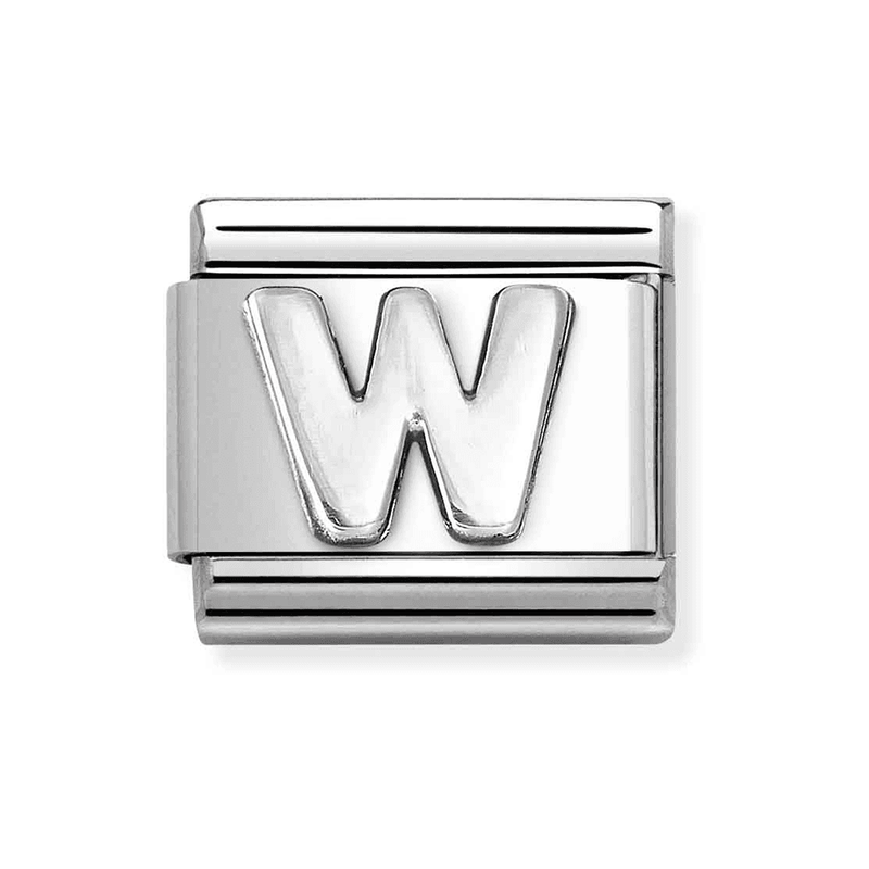 NOMINATION CLASSIC Silvershine Letter "W" Charm 330113/23