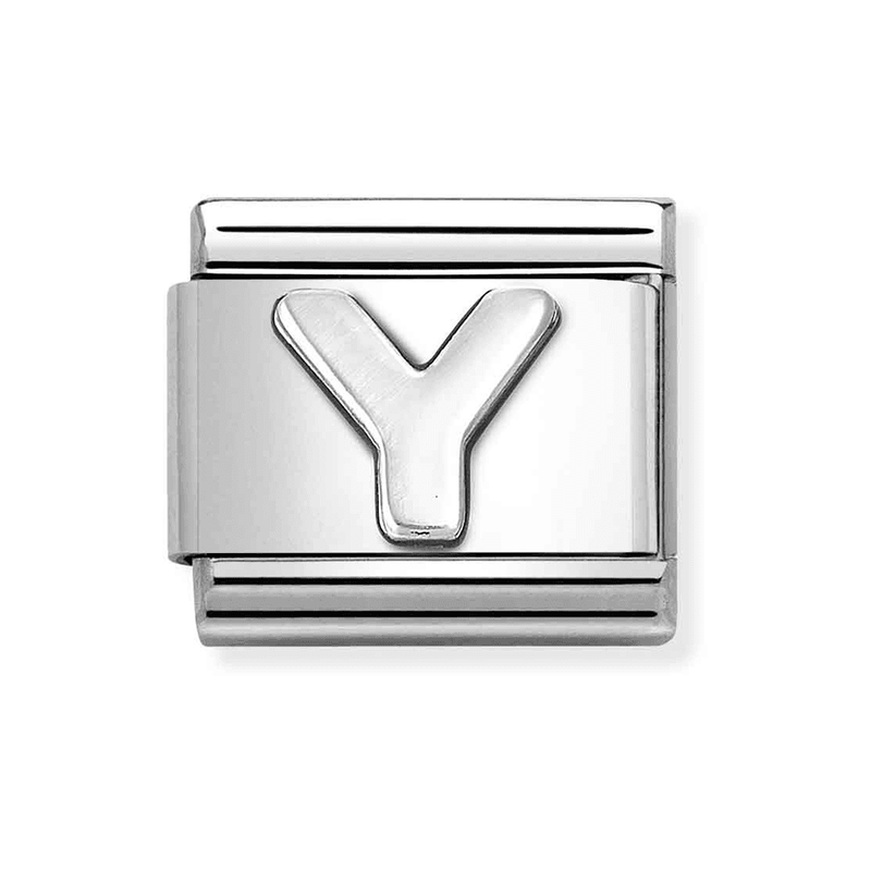 NOMINATION CLASSIC Silvershine Letter "Y" Charm 330113/25