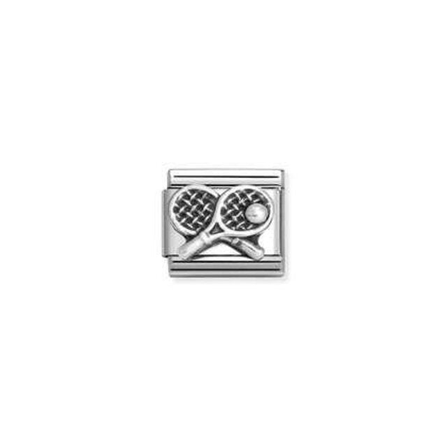 NOMINATION Silver Tennis Racket Charm 330101/68