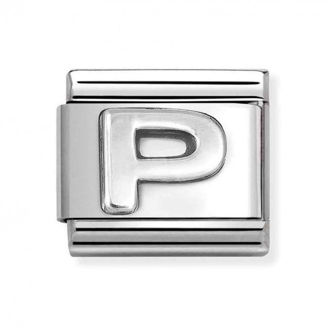 Nomination Composable Classic Link, Letter P Silver 330113/16