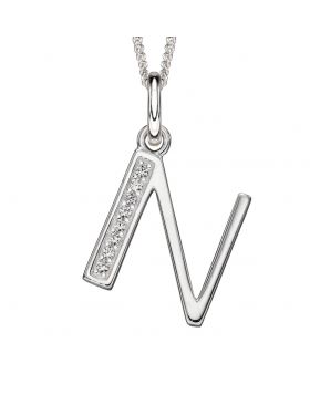 N' Silver Initial Pendant