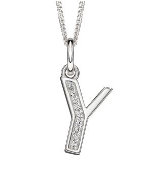 Y' Silver Initial Pendant