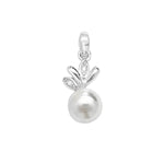 Cubic Zirconia Synth Pearl Pendant