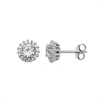 Cubic Zirconia round Earrings