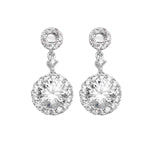 Cubic Zirconia Drop Earrings - CZ